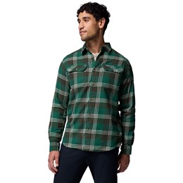 Columbia Flare Gun Stretch Flannel Herre M Grøn Skjorter