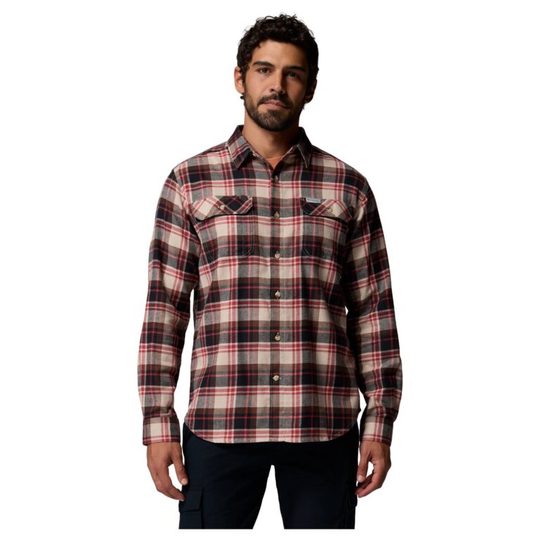 Columbia Flare Gun Stretch Flannel Herre S Rød/Brun/Beige Skjorter