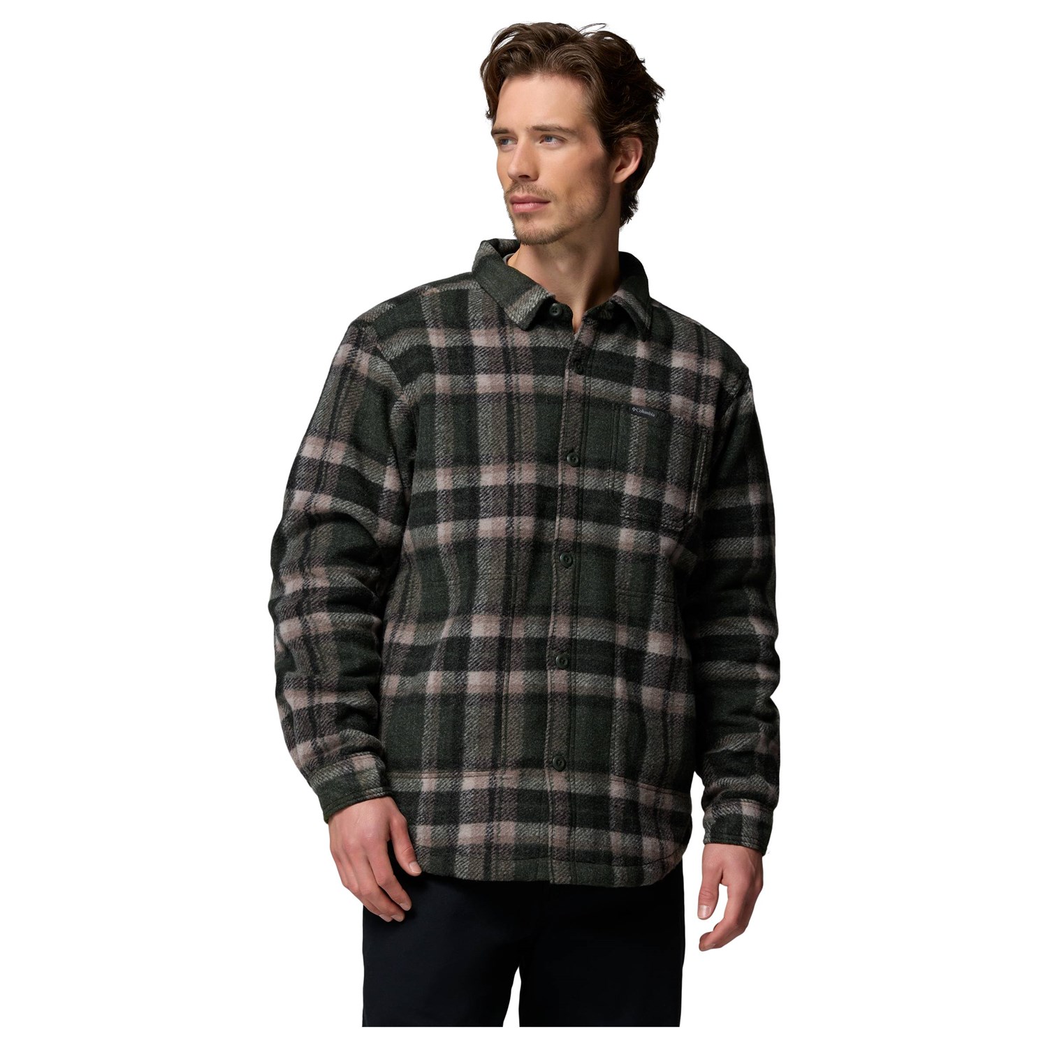Columbia Hunter Arch Shirt Jacket Herre M Grøn Skjorter