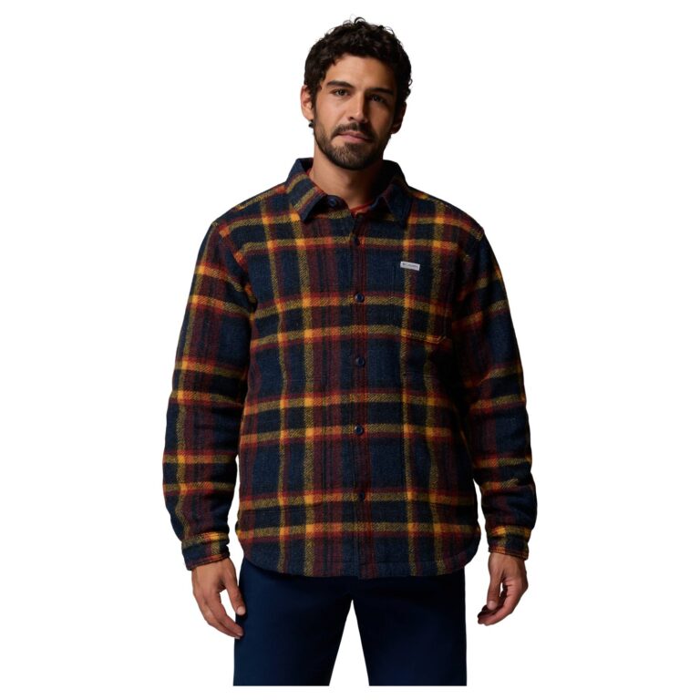 Columbia Hunter Arch Shirt Jacket Herre M Orange/Blå Skjorter