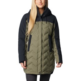 Columbia Mountain Croo III Mid Down Jacket Dame S Grøn/Sort Dunjakker