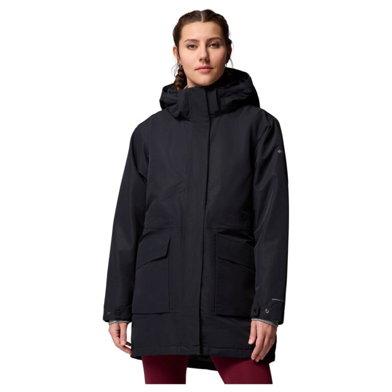 Columbia Pulaski Waterproof Hooded Parka Dame S Sort Fiberjakker