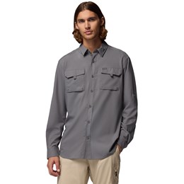 Columbia Silver Ridge Utility II LS Shirt Herre M Grå Skjorter