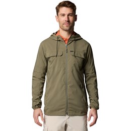 Columbia Skien Valley Hooded LS Shirt Herre S Grøn Skjorter