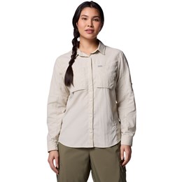 Columbia Skien Valley Long Sleeve Shirt Dame M Hvid Skjorter