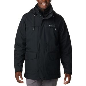 Columbia Stuart Island Interchange Jacket Mens, Black