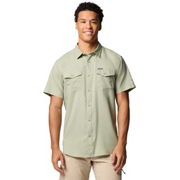 Columbia Utilizer II Solid Short Sleeve Shirt Herre M Grøn Skjorter