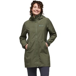 Cotopaxi Cielo Rain Trench Dame XS Grøn Skaljakker