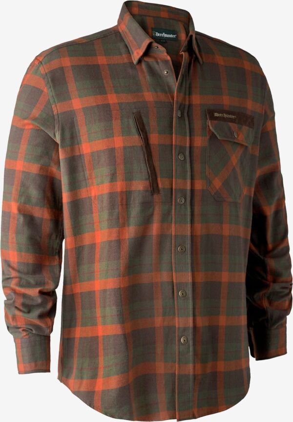 Deerhunter - Ethan skjorte (Orange Check) - 41/42
