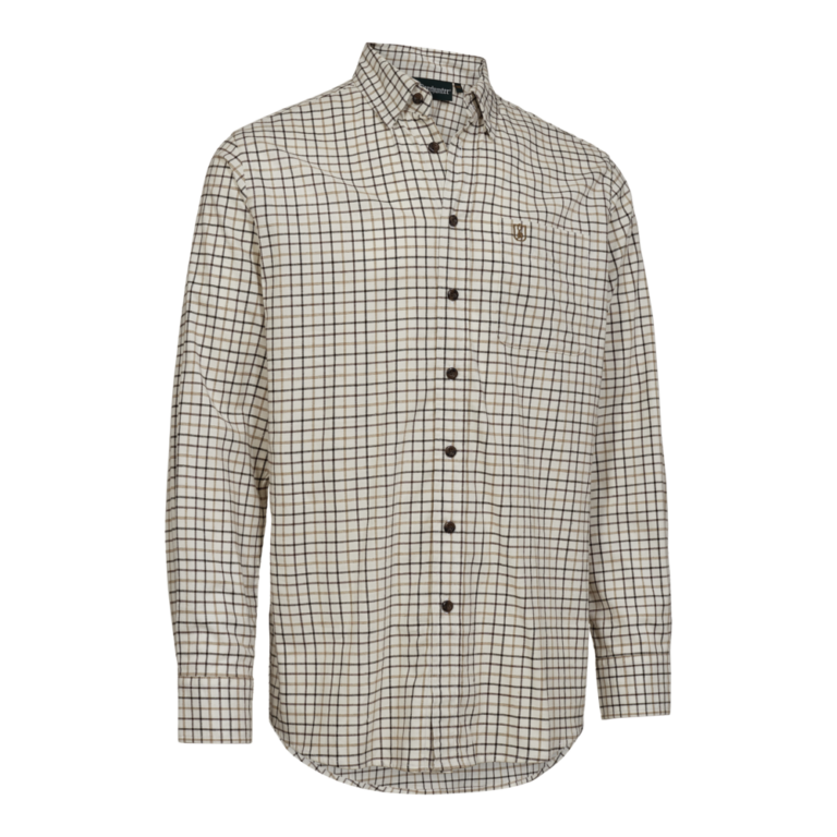 Deerhunter Gavin Skjorte herre - 39/40 - Beige Check