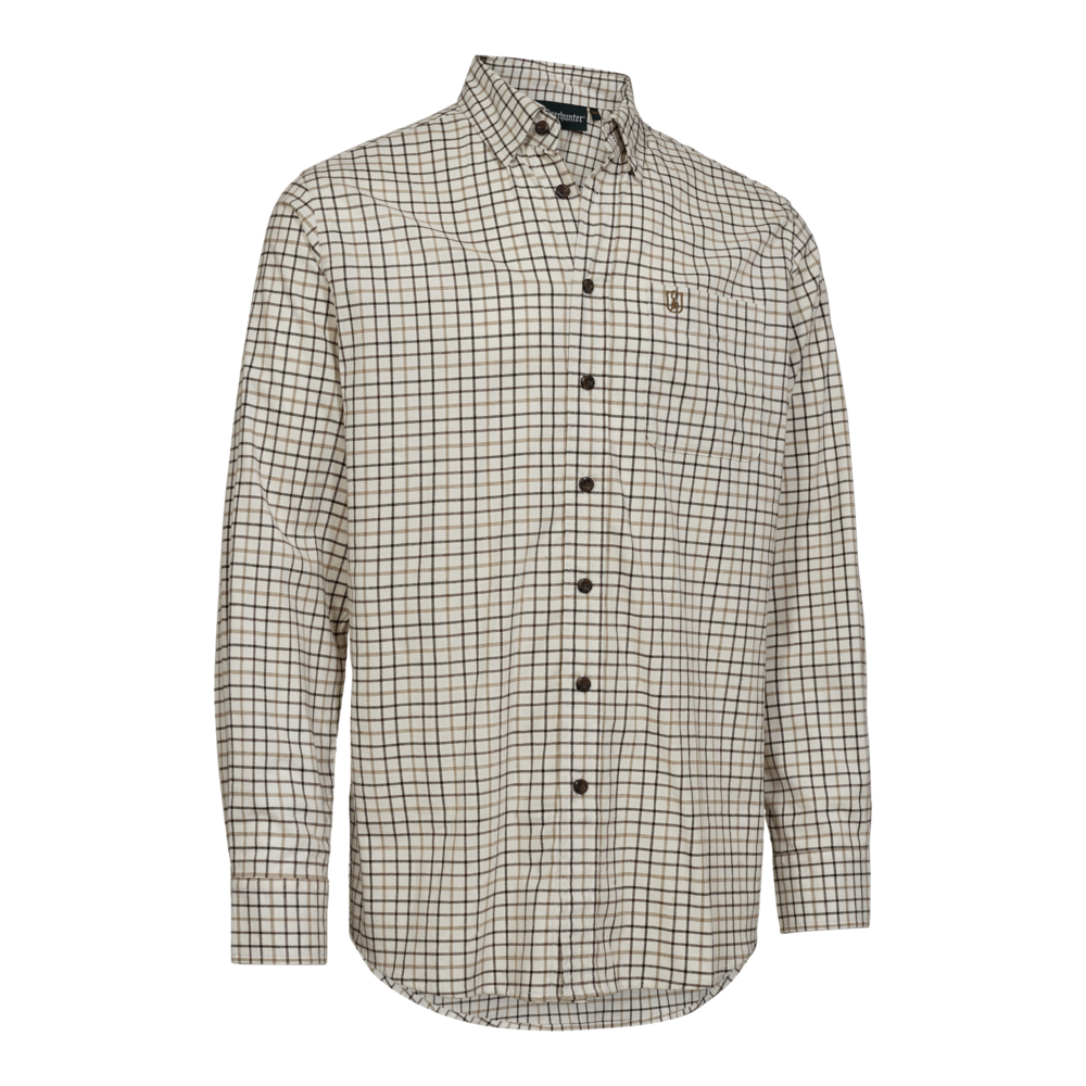 Deerhunter Gavin Skjorte herre - 39/40 - Beige Check