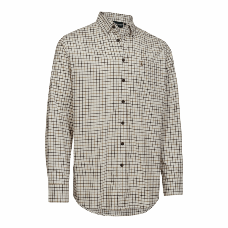 Deerhunter Gavin Skjorte herre - 47/48 - Beige Check