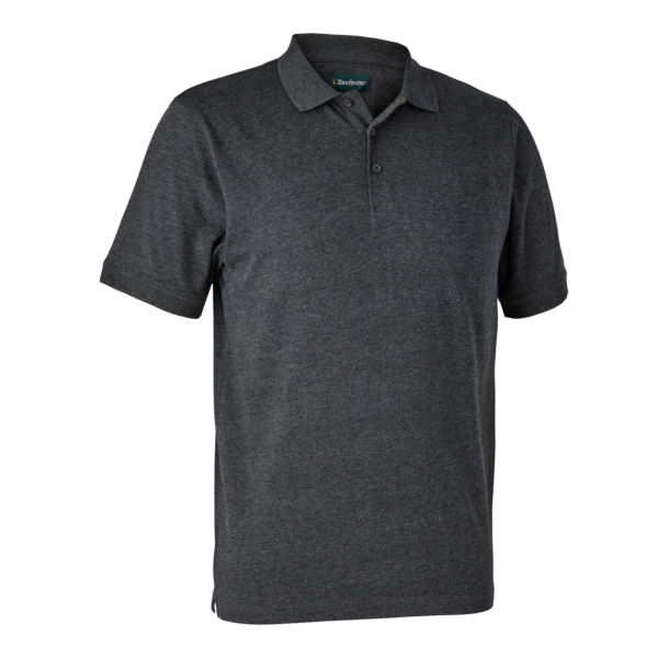 Deerhunter Gunnar Poloshirt Dark Grey melange XL