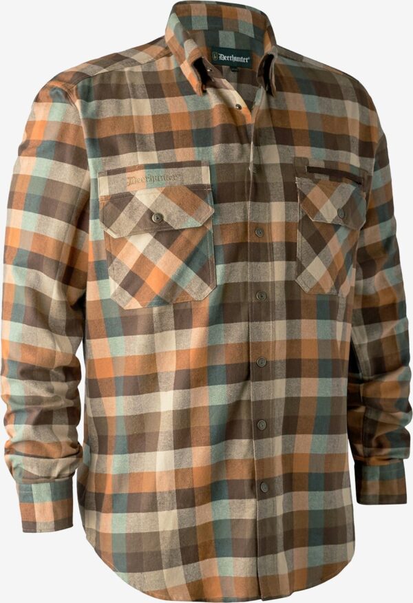 Deerhunter - James skjorte (Brown Check) - 39/40
