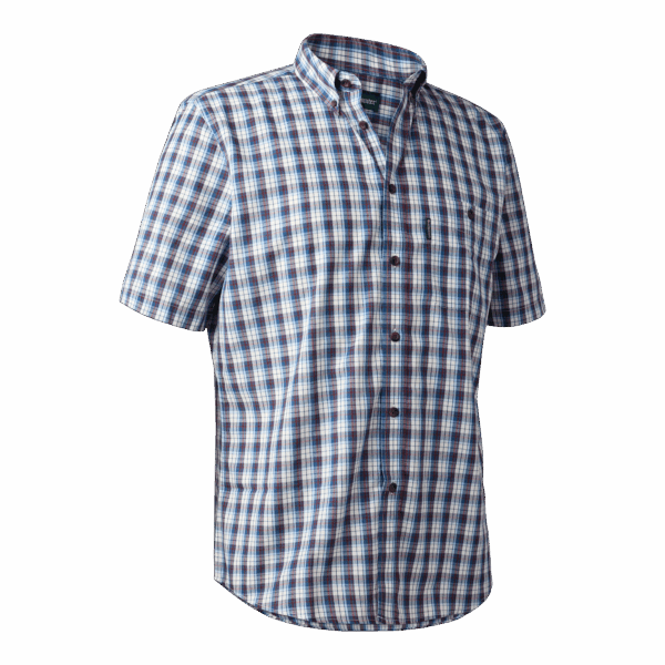 Deerhunter Jeff Skjorte S/S Blue Check 47/48