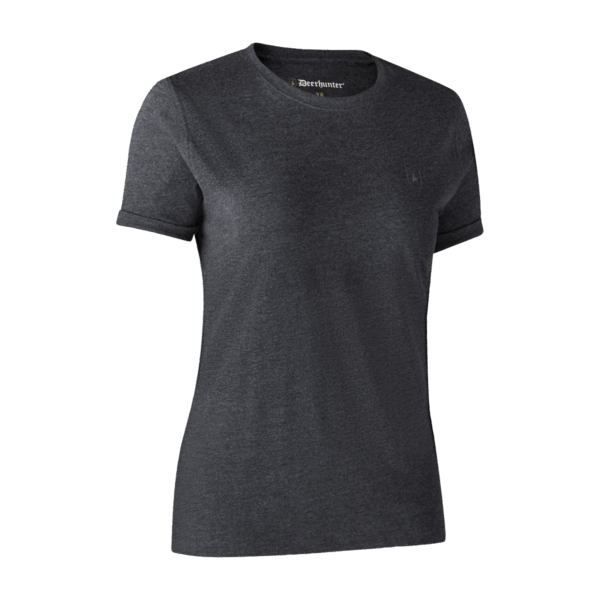 Deerhunter Ladies Basis 2-pak T-shirt Brown Leaf Melange 48