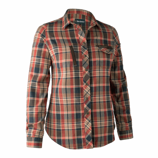 Deerhunter Lady Athena Skjorte Orange Check 40