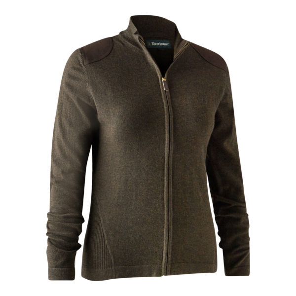 Deerhunter Lady Darlington Strikcardigan Dark Elm 44