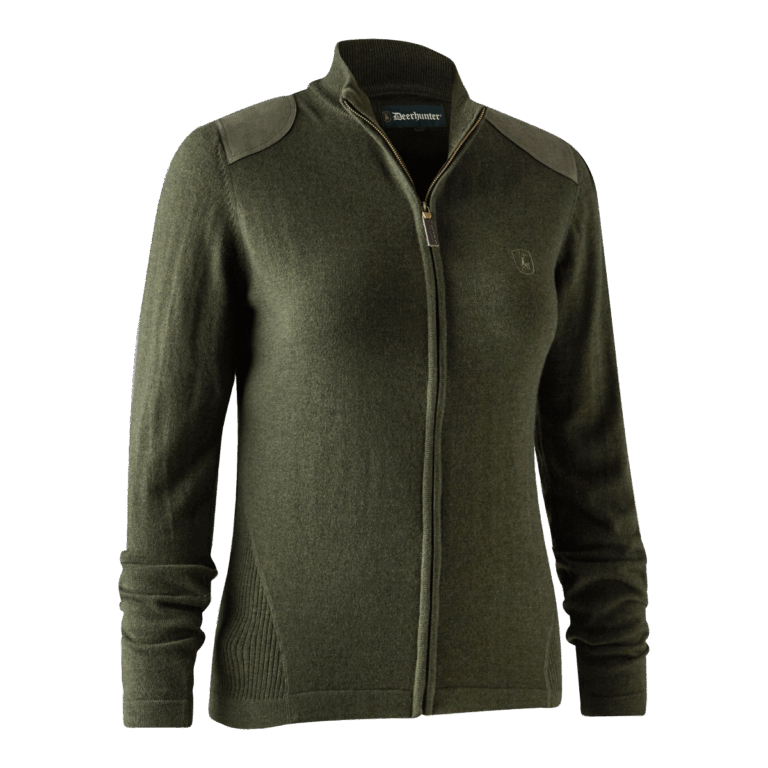 Deerhunter Lady Darlington Strikcardigan Green Melange 44