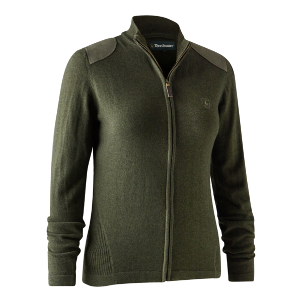 Deerhunter Lady Darlington Strikcardigan Green Melange 44