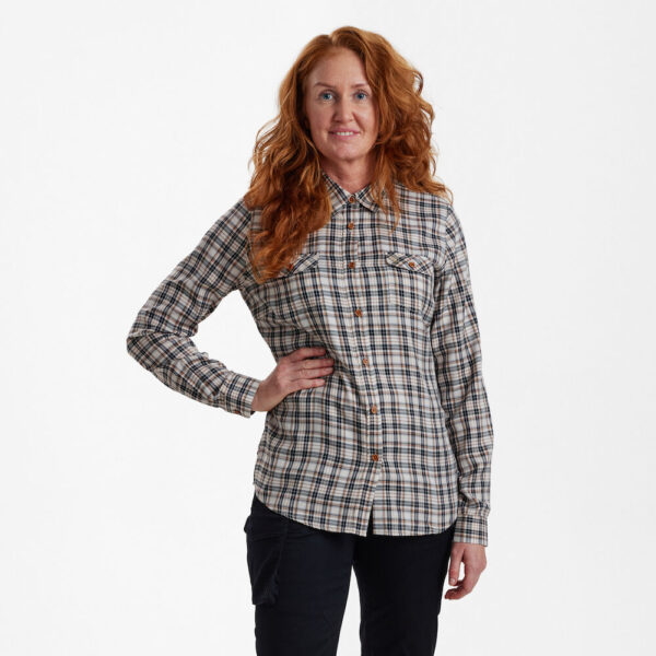 Deerhunter Lady Julia Skjorte Blue Check 48