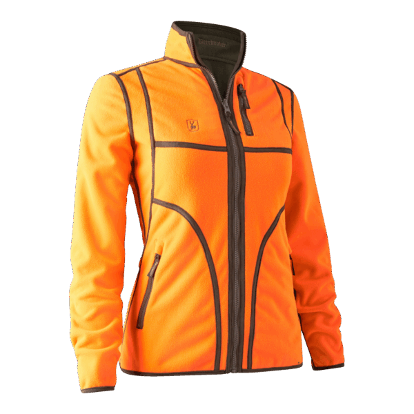 Deerhunter Lady Pam Bonded Fleecejakke - vendbar Orange 48
