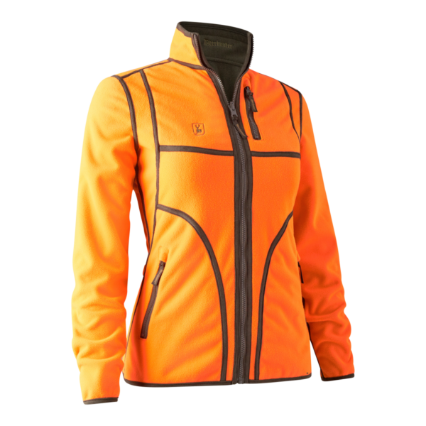 Deerhunter Lady Pam Bonded Fleecejakke - vendbar Orange 48