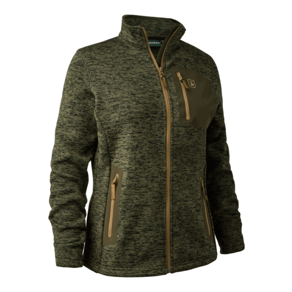 Deerhunter Lady Sarek Strikjakke dame - 36 - Olive night melange