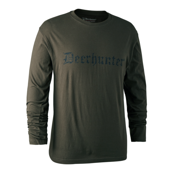 Deerhunter Logo T-Shirt med lange ærmer Bark Green L