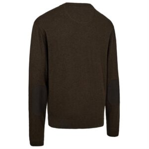 Deerhunter Mens Harrington O-Neck Knit, Brown Melange