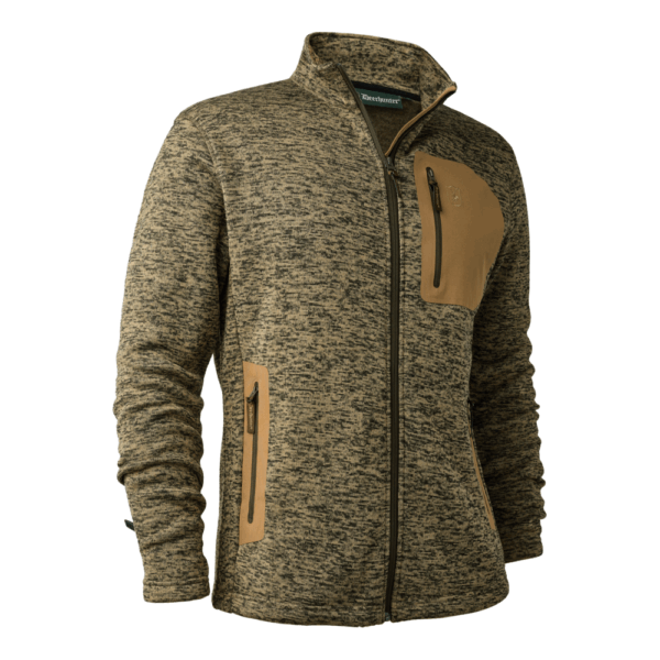 Deerhunter Sarek Strikjakke herre - Small - Butternut melange