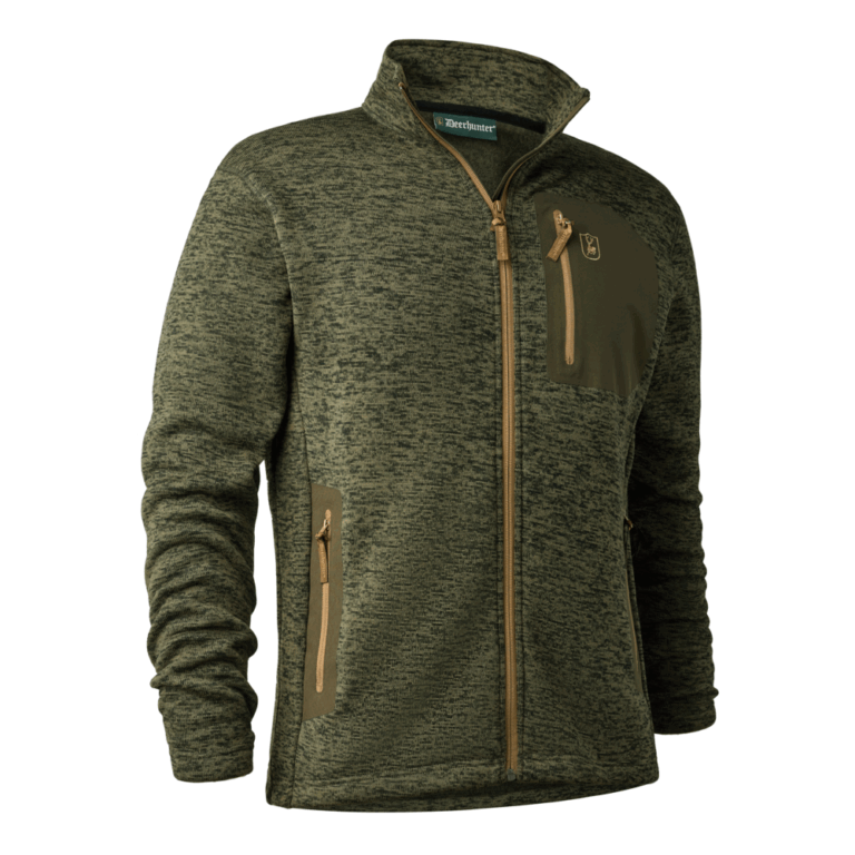 Deerhunter Sarek Strikjakke herre - XXXXL - Olive Night Melange