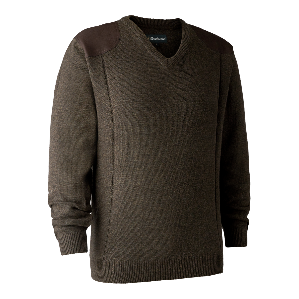 Deerhunter Sheffield Strik med V-hals Dark Elm L