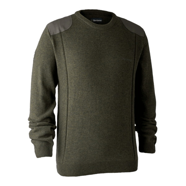 Deerhunter Sheffield Strik med rund hals Green Melange XL