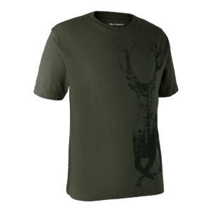 Deerhunter T-shirt med hjort Bark Green L
