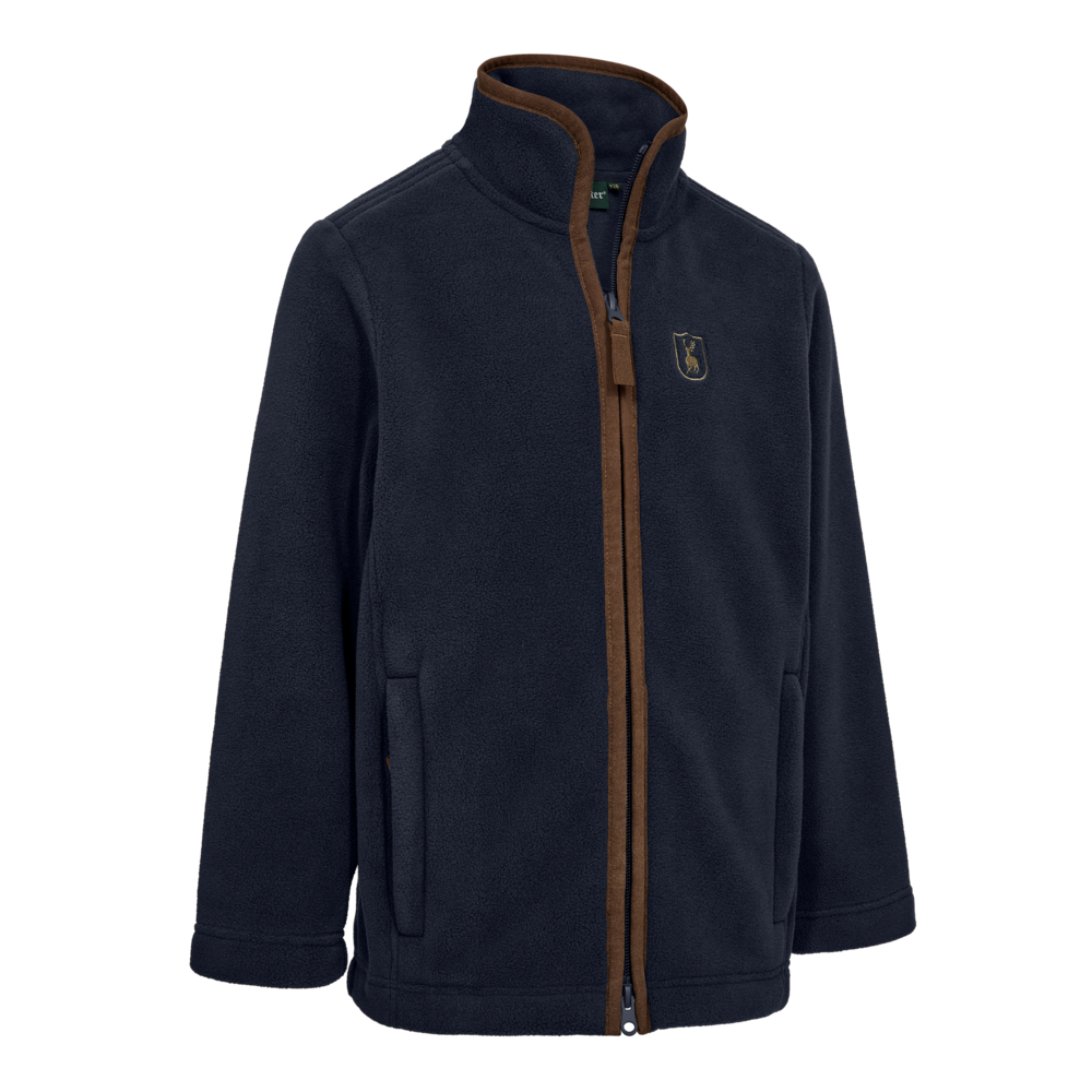 Deerhunter Youth Cumbria Fleece Jakke børn - Højde 116cm - Dark Blue