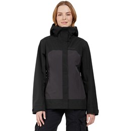 Didriksons Grit Jacket Dame 36 Sort Skaljakker