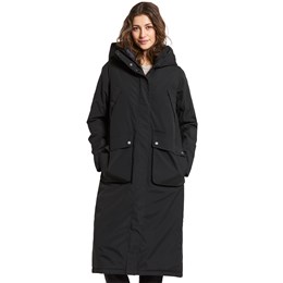 Didriksons Melody Parka Long Dame 36 Sort Fiberjakker