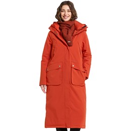 Didriksons Melody Parka Long Dame 38 Rød/Orange Fiberjakker