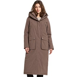 Didriksons Melody Parka Long Dame 44 Brun Fiberjakker