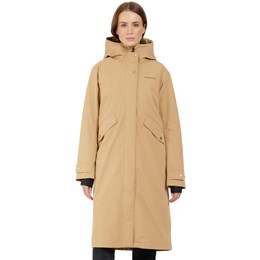 Didriksons Mia Parka Long Dame 34 Brun Fiberjakker