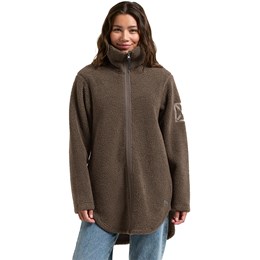 Didriksons Umi Full-Zip Dame 36 Brun Fleece