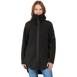 Didriksons Umi Full-Zip Dame 46 Sort Fleece