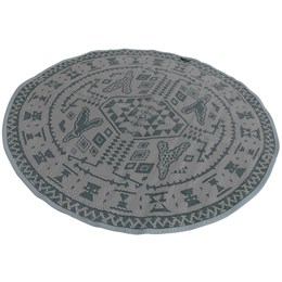 Easy Camp Bilberry Rundt Gulvtæppe 150 cm Grå Teltunderlag