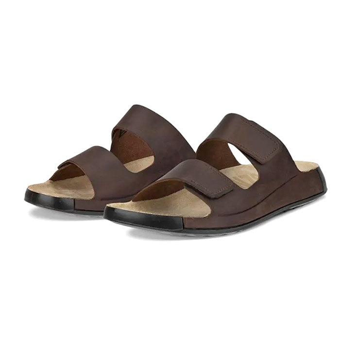 Ecco Cozmo Slide Sandal Herre / Mænd, brun-46 - Sandaler