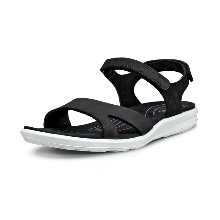 Ecco Cruise II 3 Straps sandal, black-37 - Sandaler