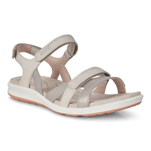 Ecco Cruise II Beigeal, Sølv Grå/gravel-41 - Sandaler