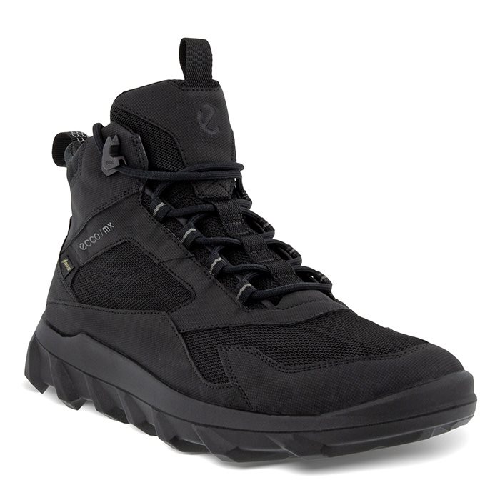 Ecco MX Mid GTX Herre / Mænd, black-46 - Vandrestøvler