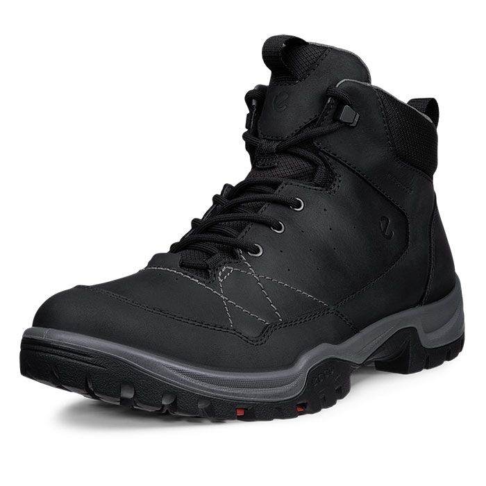 Ecco Receptor Trekk Leather WP Herre / Mænd, black-40 - Vandrestøvler