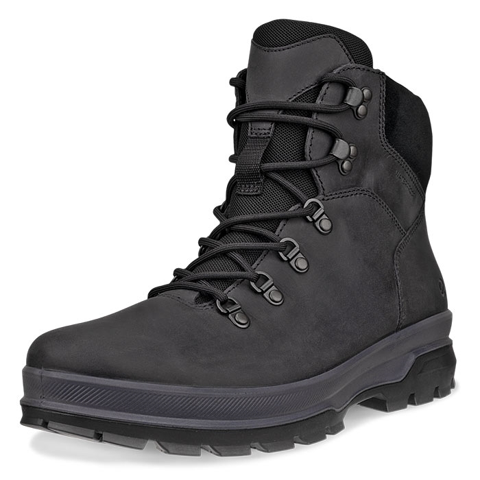 Ecco Rugged Track WP Lace Boot, black-43 - Vandrestøvler